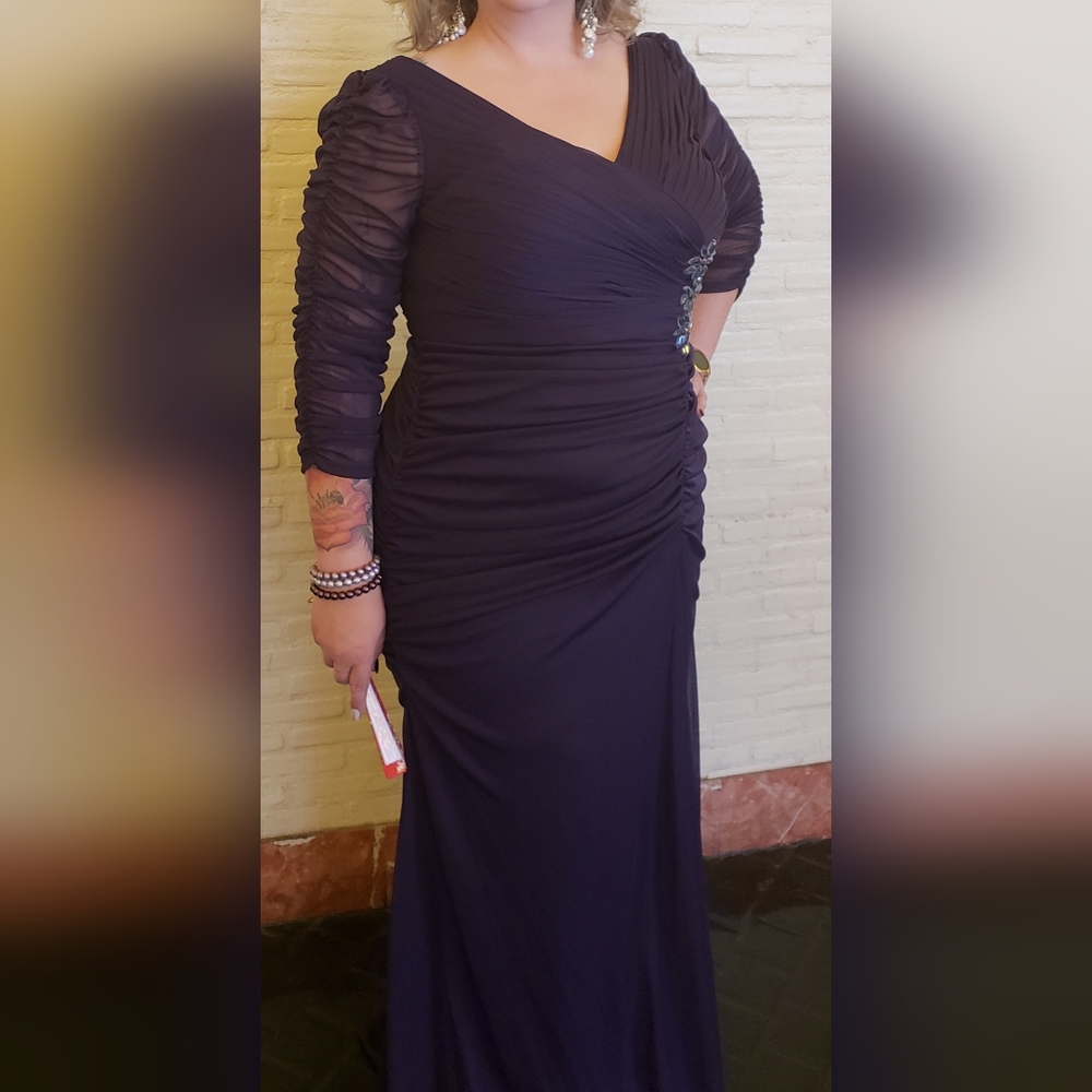 Adrianna Papell purple dress size 14W